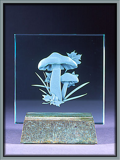 "Mushrooms" Glass Award