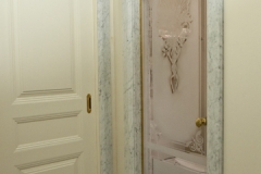 "Shell and Roses" shower door